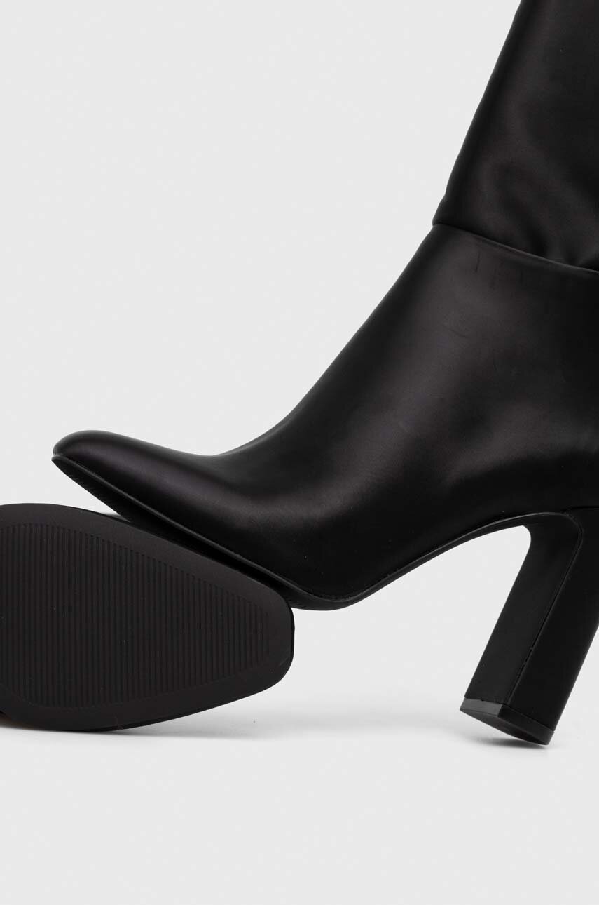 Steve Madden kozaki Ambrose damskie kolor czarny na słupku SM11002642