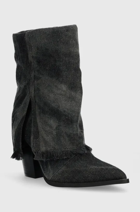 Členkové topánky Steve Madden Lark čierna