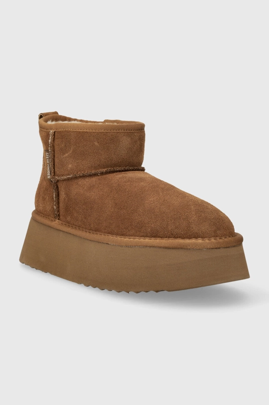 Μπότες χιονιού σουέτ Steve Madden Campfire καφέ