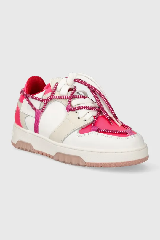 Δερμάτινα αθλητικά παπούτσια Off Play SORRENTO ροζ