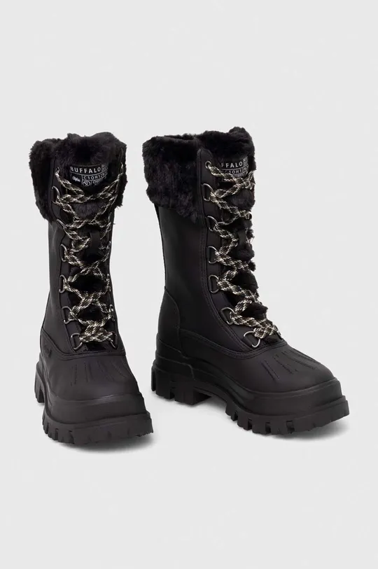 Čizme za snijeg Buffalo Aspha Duck Boot Warm crna