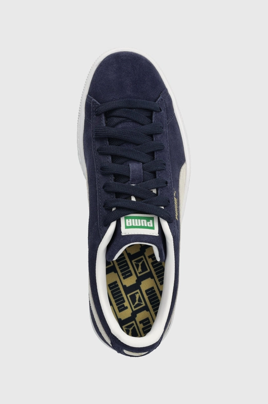 navy Puma suede sneakers