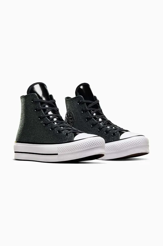 Πάνινα παπούτσια Converse Chuck Taylor All Star Lift μαύρο