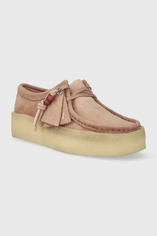 Clarks suede shoes Wallabee Cup beige
