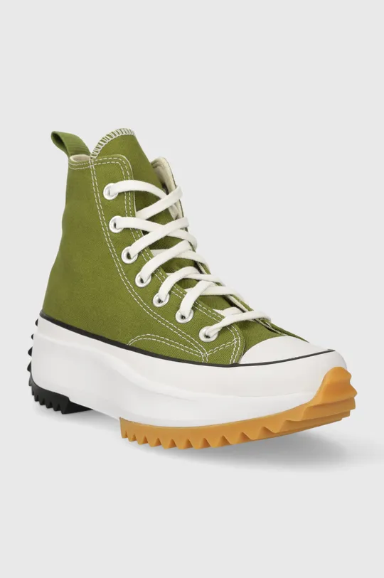 Πάνινα παπούτσια Converse Run Star Hike πράσινο