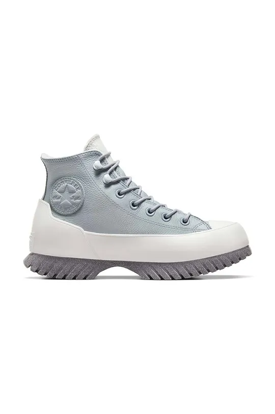 μπλε Δερμάτινα ελαφριά παπούτσια Converse Chuck Taylor AS Star Lugged 2.0 Γυναικεία