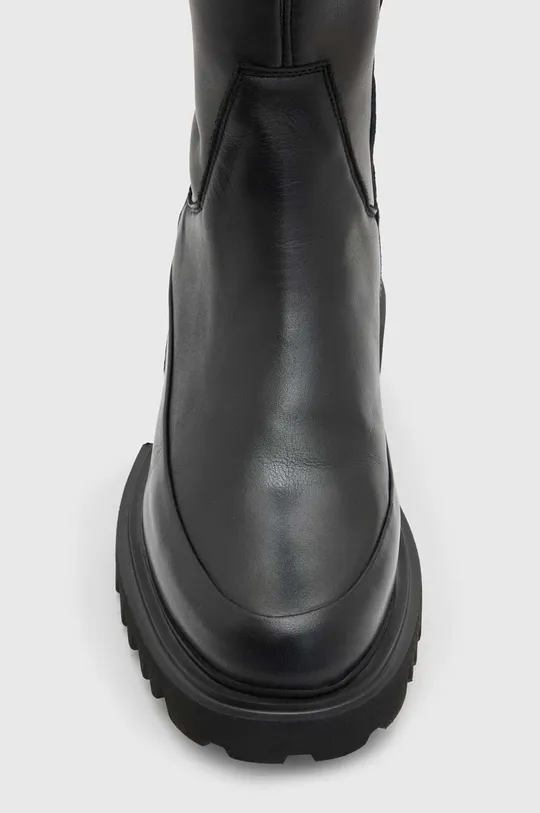 Usnjeni elegantni škornji AllSaints Leona Boot Zunanjost: Naravno usnje Notranjost: Naravno usnje Podplat: Sintetični material