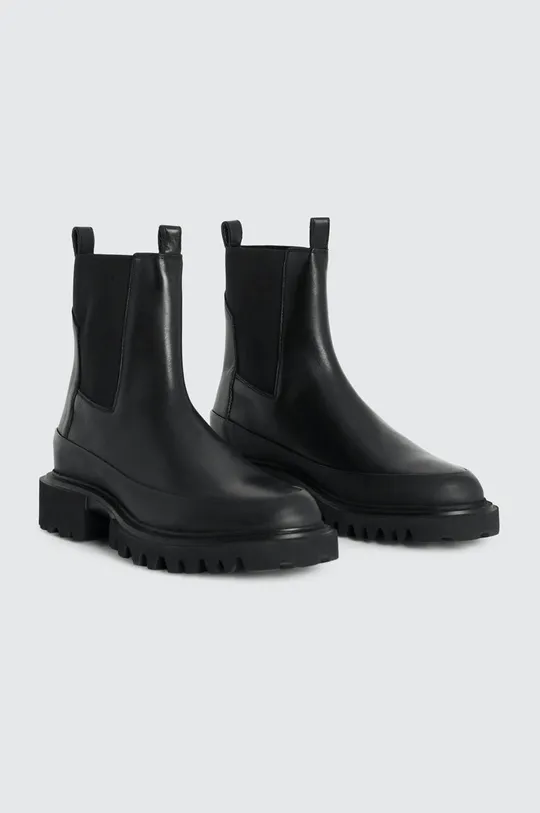 Δερμάτινες μπότες AllSaints Harlee Boot μαύρο