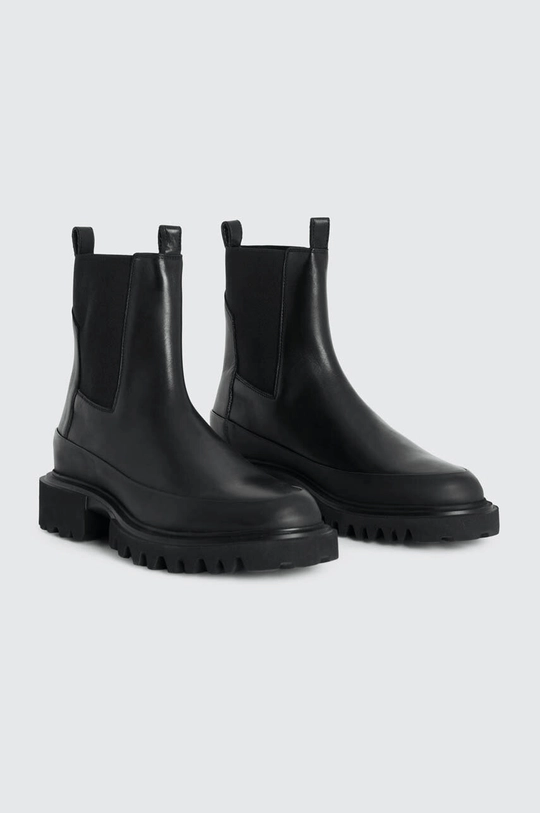 Шкіряні черевики AllSaints Harlee Boot чорний