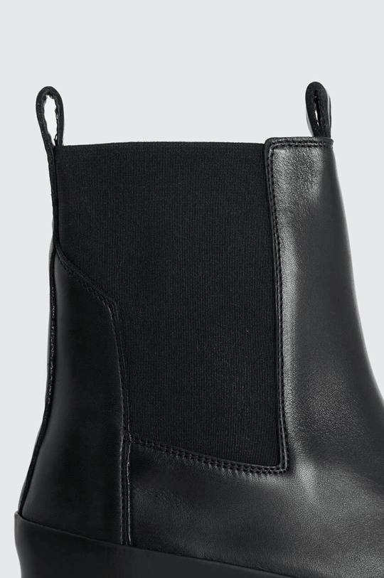 fekete AllSaints bőr csizma Harlee Boot