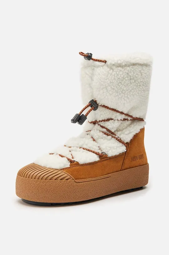 Μπότες χιονιού Moon Boot Ltrack Polar Πάνω μέρος: Μαλλί, Δέρμα σαμουά Εσωτερικό: Υφαντικό υλικό Σόλα: Κόμμι