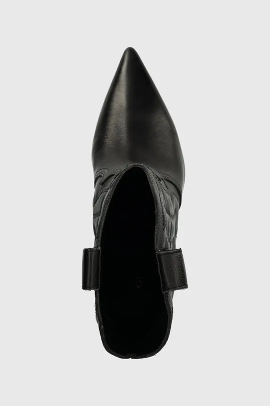 čierna Kožené kovbojské topánky Guess CALLE