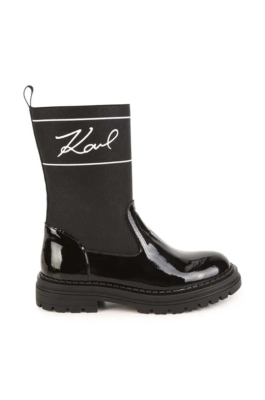 Παιδικές μπότες Karl Lagerfeld μαύρο
