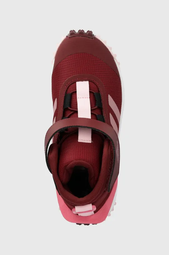 burgundské Detské topánky adidas FORTATRAIL EL K
