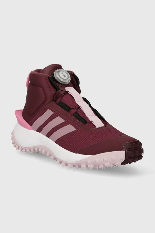 Дитячі черевики adidas FORTATRAIL BOA K рожевий