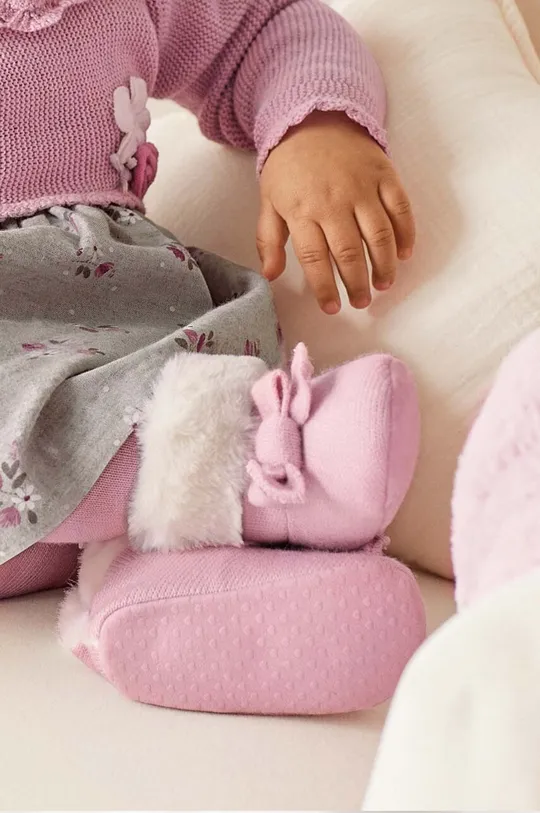 фиолетовой Обувь для новорождённых Mayoral Newborn Для девочек