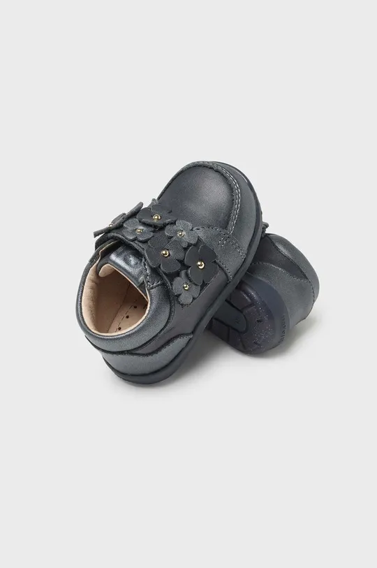 Детские кожаные ботинки Mayoral тёмно-синий