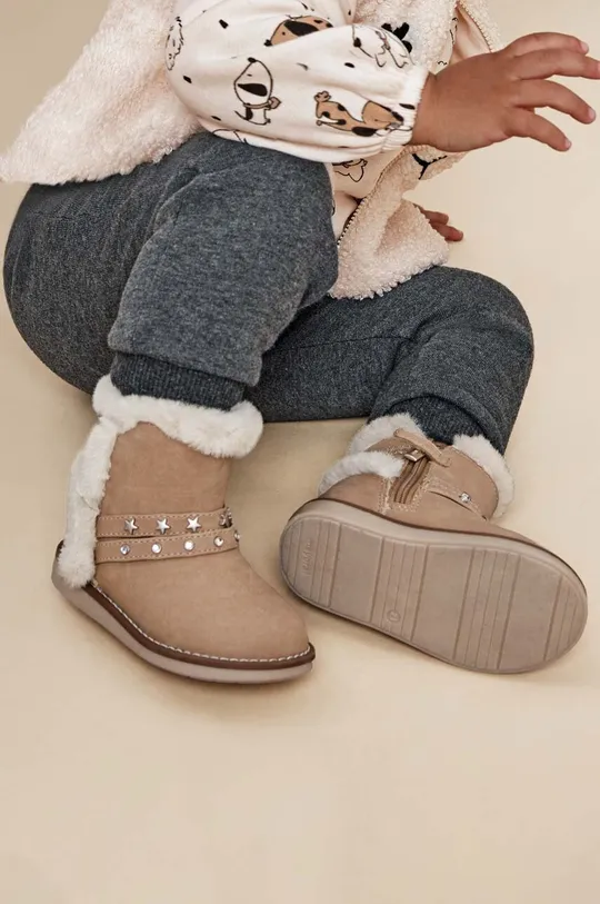 brązowy Mayoral buty zimowe dziecięce Dziewczęcy