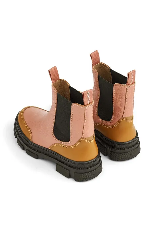 оранжевый Детские кожаные ботинки Liewood