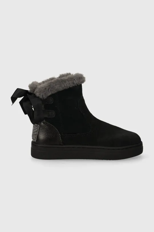 crna Dječje zimske cipele od brušene kože Garvalin Za djevojčice