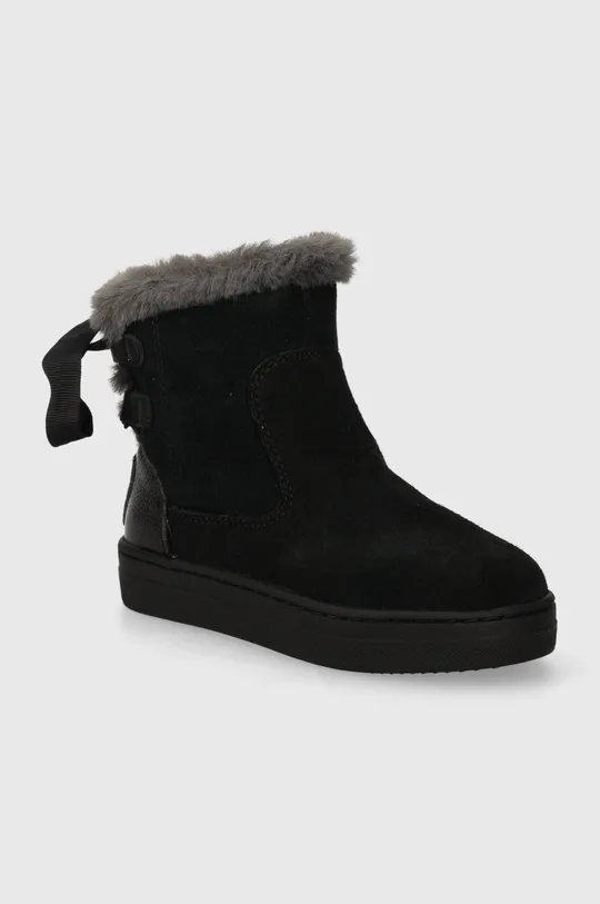 Дитячі замшеві зимові черевики Garvalin чорний