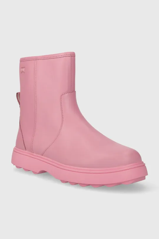 Детские кожаные ботинки Camper K900304 Norte Kids розовый