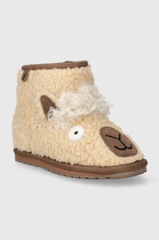 beżowy Emu Australia buty zimowe dziecięce Llama Mini