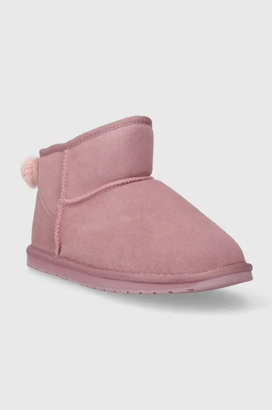 Μπότες χιονιού σουέτ για παιδιά Emu Australia K12953 Rigel Kids ροζ