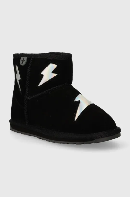 Dječje cipele za snijeg od brušene kože Emu Australia K12985 Barton Lightning crna