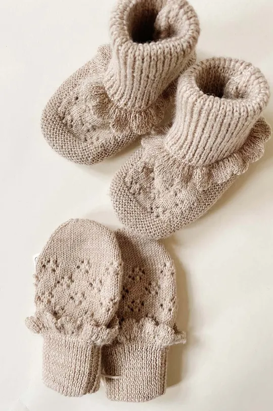бежевый Обувь для новорождённых Konges Sløjd Для девочек
