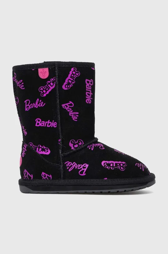 crna Dječje cipele za snijeg od brušene kože Emu Australia Barbie? Wallaby Print Lo Za djevojčice