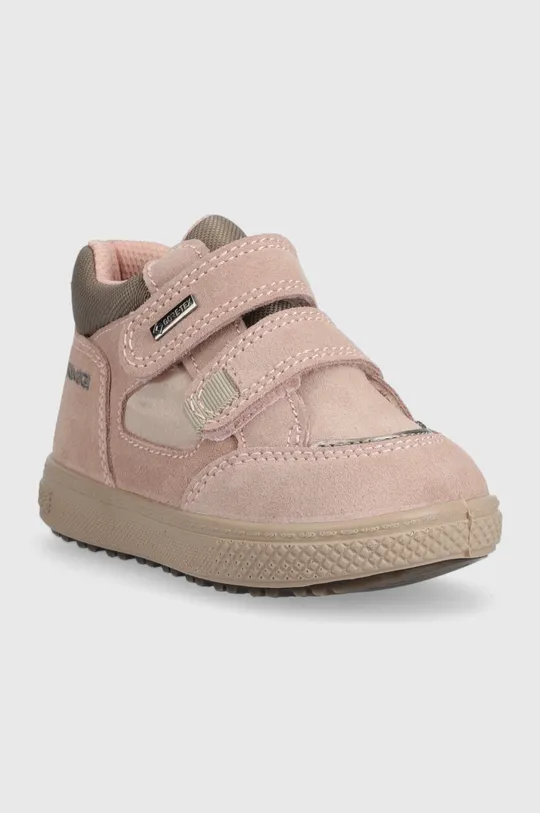 Дитячі замшеві туфлі Primigi рожевий