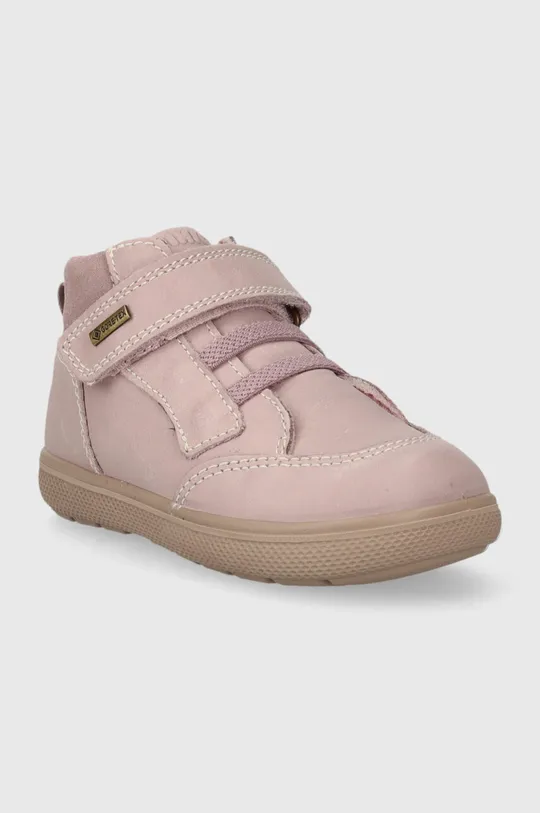 Дитячі шкіряні зимові черевики Primigi рожевий