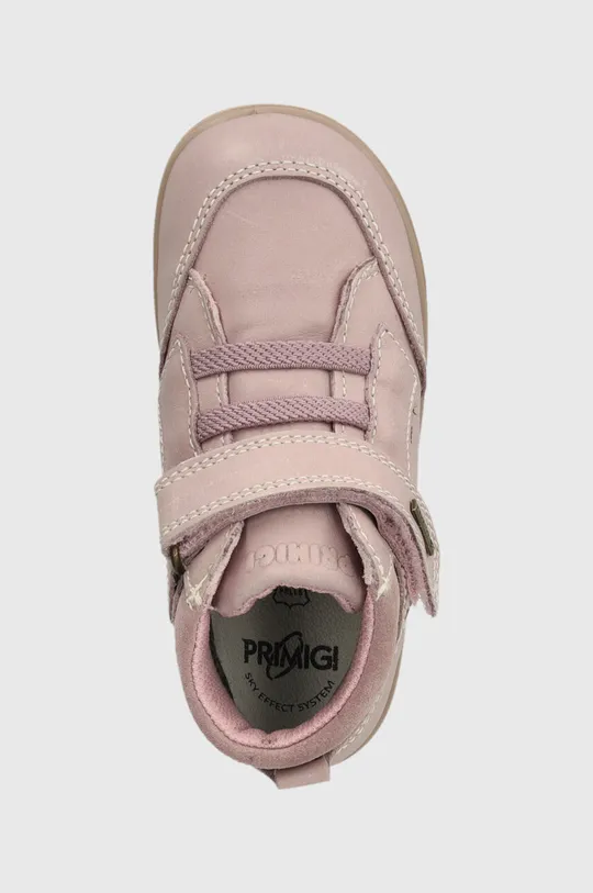 розовый Детские кожаные зимние ботинки Primigi