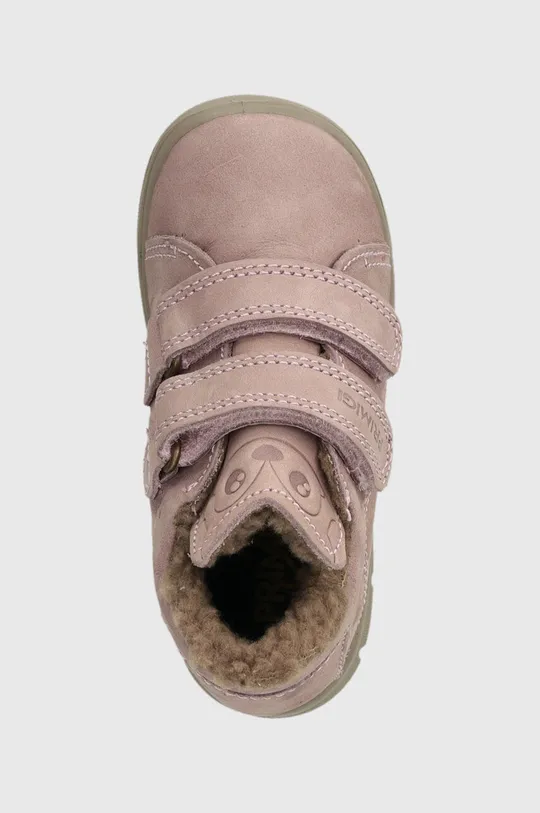 розовый Детские замшевые зимние ботинки Primigi