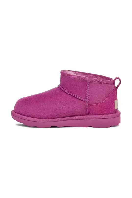 ljubičasta Dječje cipele za snijeg od brušene kože UGG KIDS CLASSIC ULTRA MINI