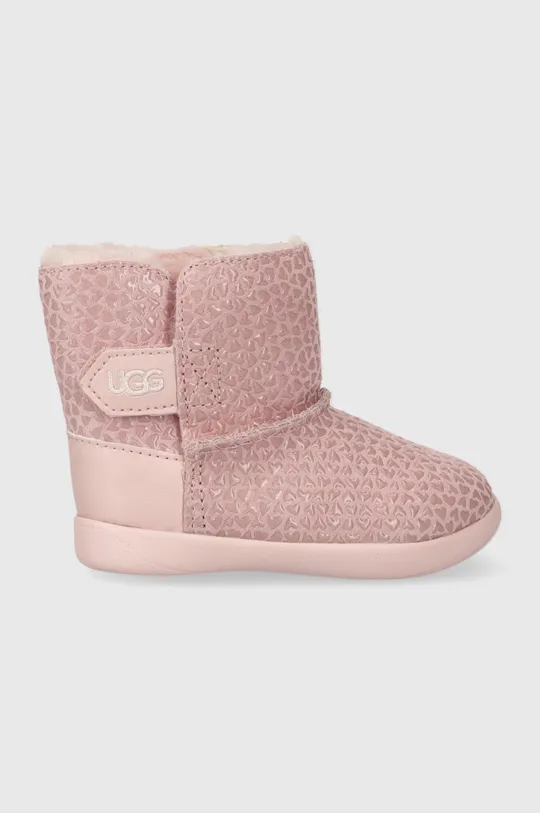 roza Dječje kožne cipele za snijeg UGG T KEELANEL HEARTS Za djevojčice