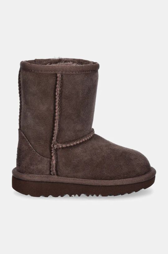 Dječje cipele za snijeg od brušene kože UGG T CLASSIC II 1017703T smeđa AW24