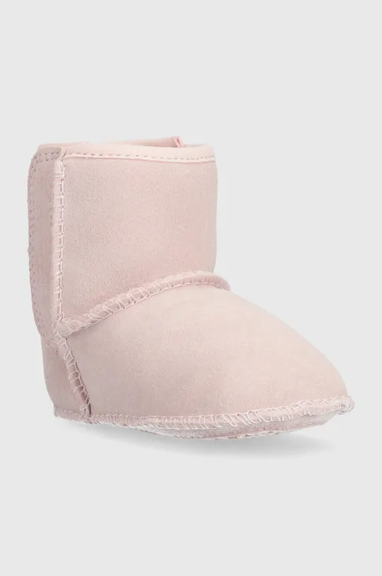 UGG śniegowce zamszowe dziecięce I BABY CLASSIC G różowy