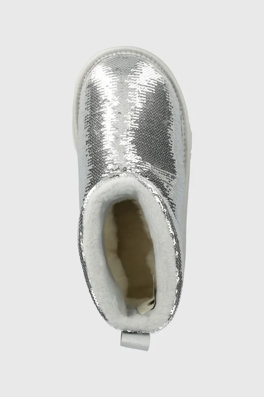 ασημί Παιδικές μπότες χιονιού UGG KIDS CLASSIC MINI MIRROR BALL