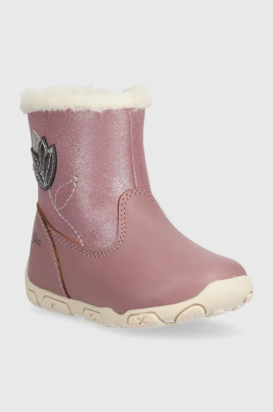 Detské zimné topánky Geox ružová