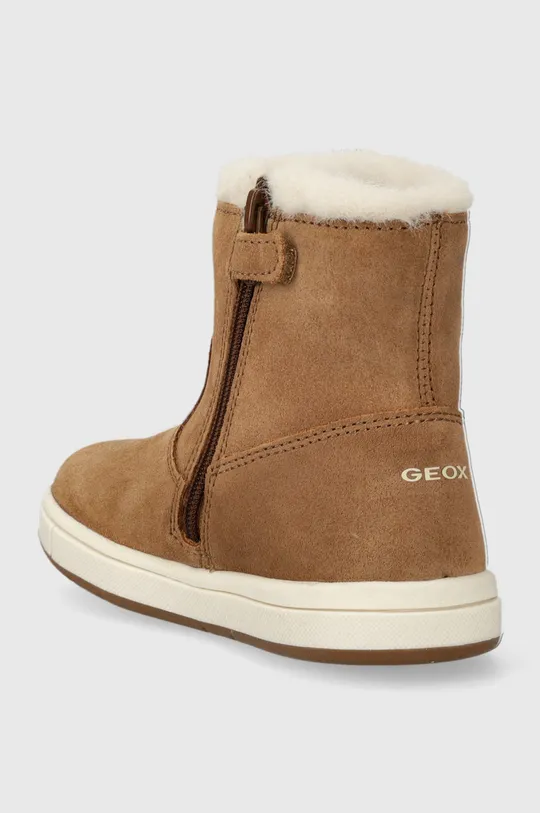Detské zimné semišové topánky Geox  Zvršok: Syntetická látka, Prírodná koža Vnútro: Textil Podrážka: Syntetická látka