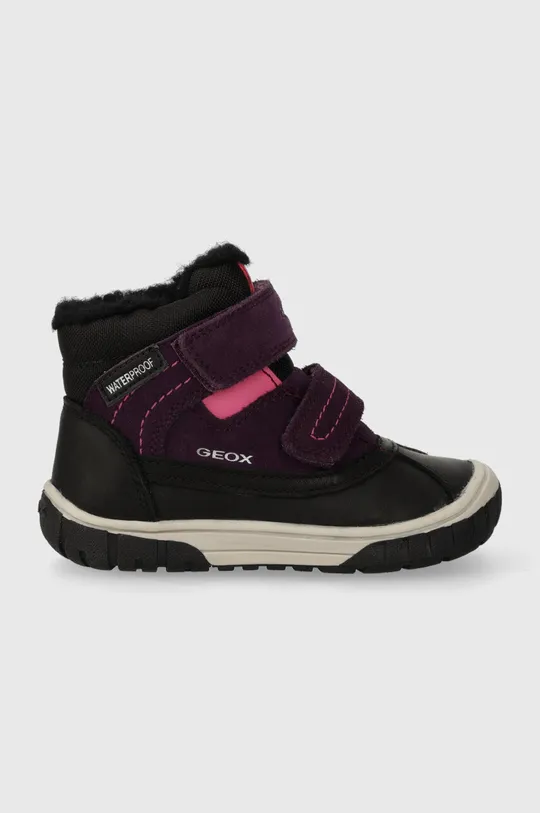 фіолетовий Дитячі зимові черевики Geox B262LD 022FU B OMAR WPF Для дівчаток