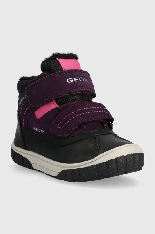 Дитячі зимові черевики Geox B262LD 022FU B OMAR WPF фіолетовий