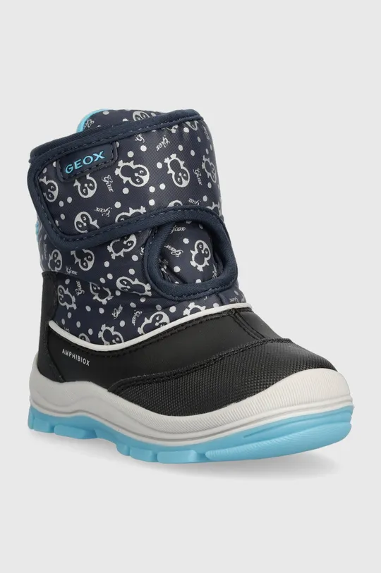 Παιδικές χειμερινές μπότες Geox B263WG 0BCMN B FLANFIL B ABX σκούρο μπλε