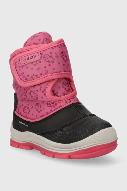 Παιδικές χειμερινές μπότες Geox B263WG 0BCMN B FLANFIL B ABX μαύρο