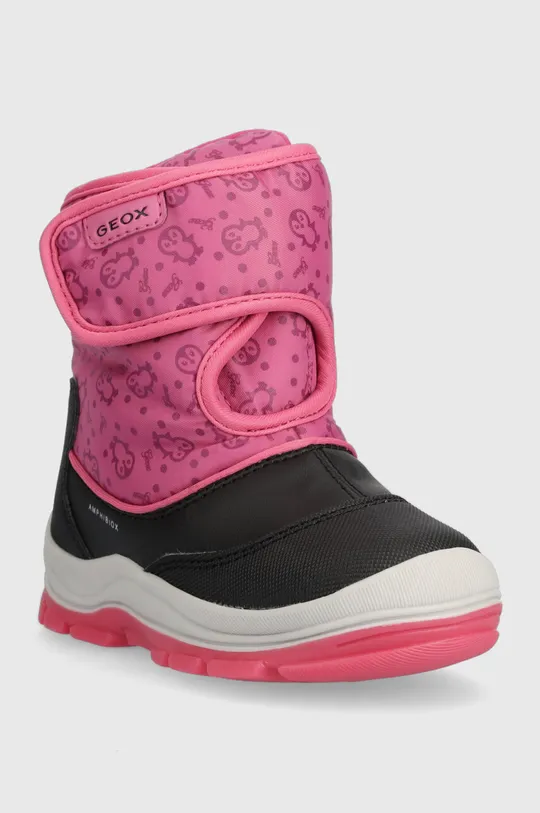 Παιδικές μπότες χιονιού Geox FLANFIL B ABX ροζ