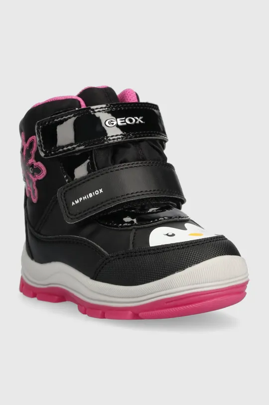 Detské zimné topánky Geox B363WA 054FU B FLANFIL B ABX Zvršok: Syntetická látka, Textil Vnútro: Textil, Vlna Podrážka: Syntetická látka