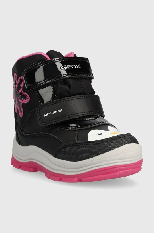 Geox buty zimowe dziecięce B363WA 054FU B FLANFIL B ABX Cholewka: Materiał syntetyczny, Materiał tekstylny, Wnętrze: Materiał tekstylny, Wełna, Podeszwa: Materiał syntetyczny