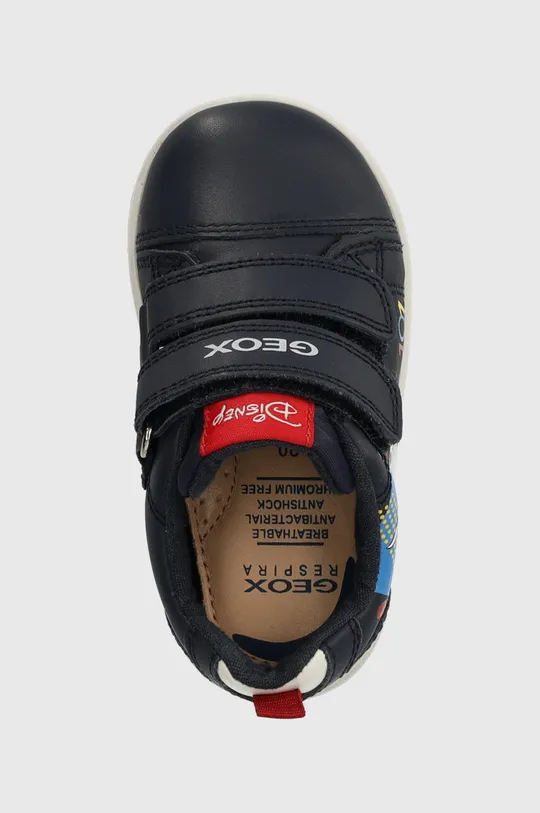 σκούρο μπλε Παιδικά δερμάτινα αθλητικά παπούτσια Geox